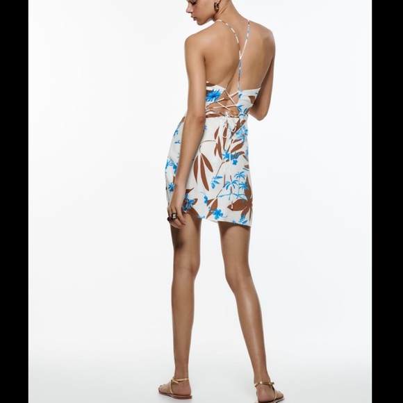 NWT Zara Printed Mini Dress - Picture 6 of 11